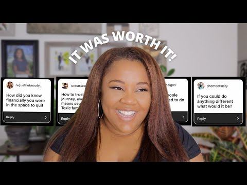 how I SUCCESSFULLY quit my job for my side hustle 2 years ago | Q&A