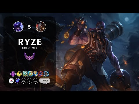 Ryze Mid vs Twisted Fate - KR Master Patch 13.11