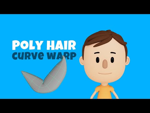 Maya Tutorial: Cartoon Hair with Mesh and Curve Wrap
