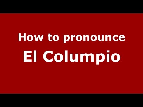 How to pronounce El Columpio