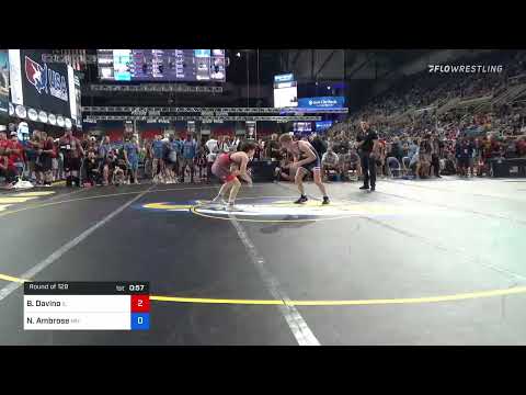 126 Lbs Round Of 128 - Benjamin Davino, Illinois Vs Nolan Ambrose, Minnesota 891e