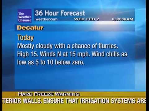 Cold Morning in 2011: WeatherStar XL v3 Emulator