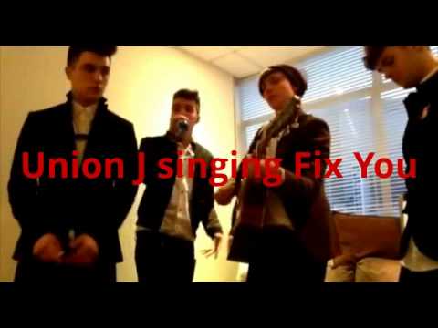 Union J singing 'Fix You'