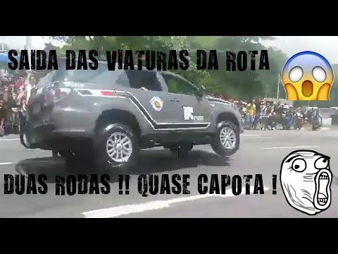 Saida da ROTA  - Varias Viaturas em Duas Roda (Melhor Angulo)
