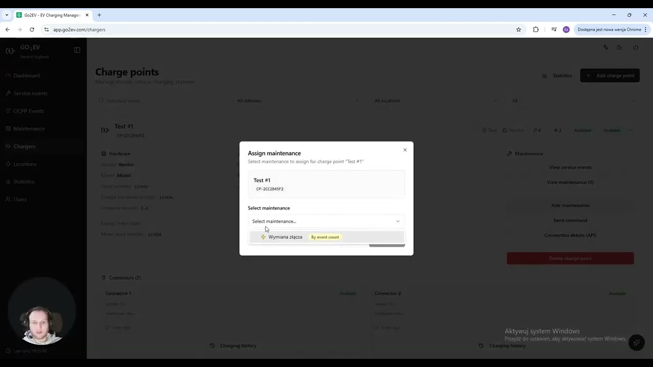 Go2EV   EV Charging Management  - Scheduling Maintenance