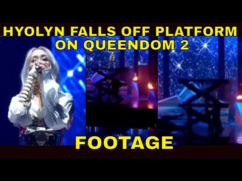 Hyolyn (효린) FALLS OFF STAGE during Waka Boom (My Way) on QUEENDOM 2 FOOTAGE! EP 10 (퀸덤)