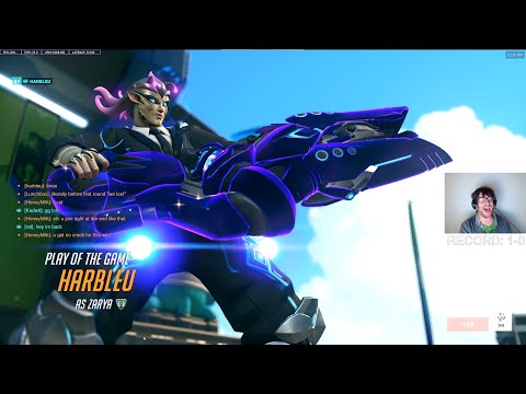 POTG! MVP! Zarya DOMINATE IN RANKED - HARBLEU ZARYA STADIUM GAMEPLAY