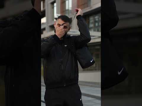 Спортивний костюм чоловічий Nike плащівка чорний демісезонний модний весна осінь для прогулянок - фото 1 - id-p1792930828