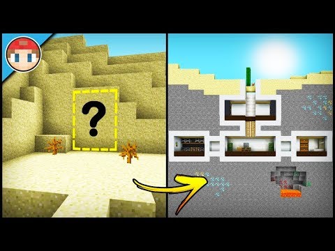 Minecraft: How to Build A Desert Secret Base Tutorial - Hidden Base (Easy Tutorial)