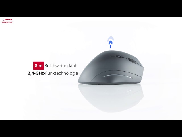 Video teaser for SPEEDLINK MANEJO ergonomische vertikale Maus - Wireless USB - DE