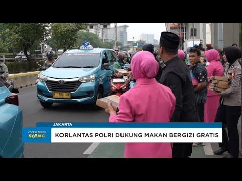 KORLANTAS POLRI DUKUNG MAKAN BERGIZI GRATIS MELALUI JUMAT BERKAH