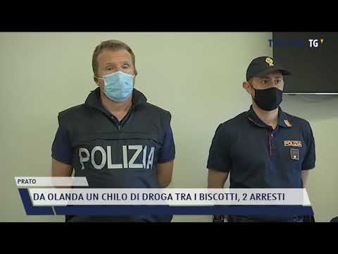 2021-06-15 PRATO - DA OLANDA UN CHILO DI DROGA TRA I BISCOTTI, 2 ARRESTI
