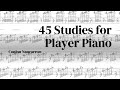 Conlon Nancarrow - 45 studies for player piano [w/score]