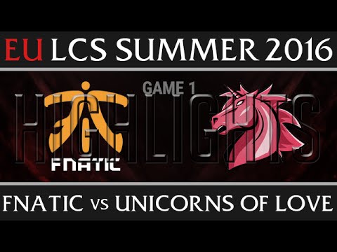 Fnatic vs UOL Game 1 Highlights - EU LCS Week 2 Summer 2016 - FNC vs UOL G1