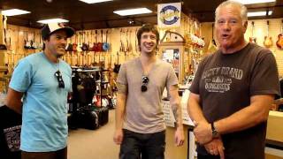 Dan Estrin Hoobastank and Nick Wheeler All American Rejects at Norman's Rare Guitars