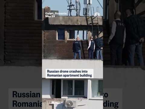 Russian drone crashes into Romanian apartment building
