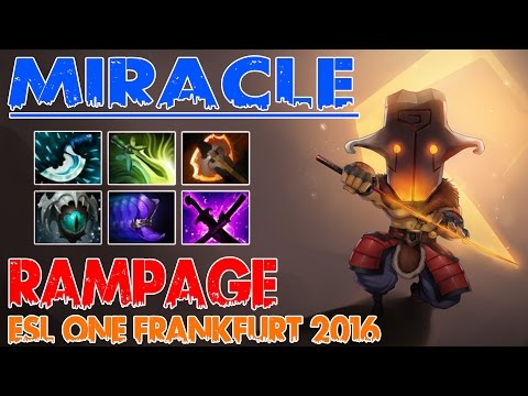 Miracle- Juggernaut - 2 ultrakill 1 Rampage - OG vs COL - ESL One Frankfurt 2016