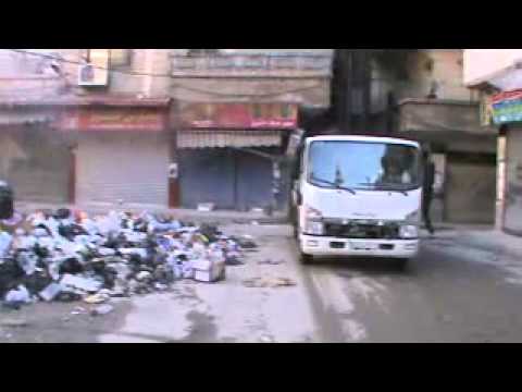 استهداف مواقع قوات النظام في مخيم اليرموك في مدينة دمشق بواسطة رشاش 23 من قبل كتيبة صقور الجولان ضمن معركة "السيطرة على مخيم اليرموك"