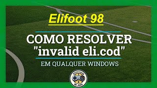 Capa de Erro invalid eli.cod