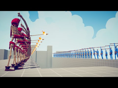 50x SKELETON ARCHER vs 50x EVERY RANGED UNITS - Totally Accurate Battle Simulator TABS