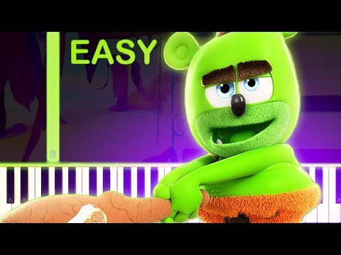 BANGA MAN | Gummy Bear - EASY Piano Tutorial