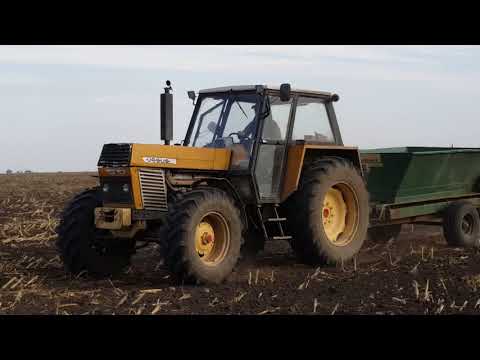 Rozsiewanie nawozu pod pszenicę 2018 - Ursusy w akcji - Brzysko Rol cz2