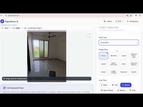 SuperRoom Ai - AI-Powered Interior Design