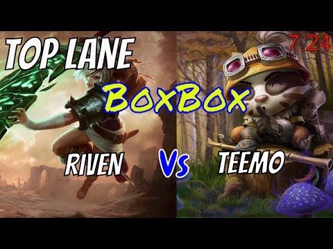 BOXBOX Riven vs Teemo Top Stream Gameplay Season 8