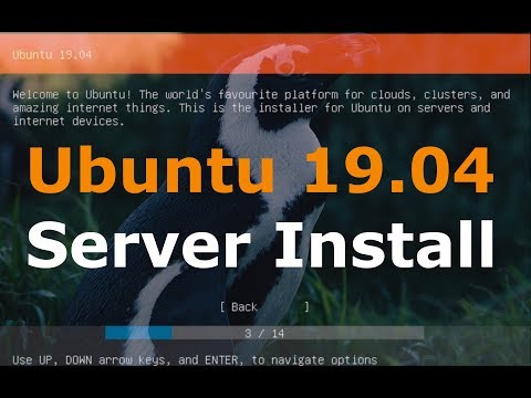 Ubuntu 19.04 Server Install Tutorial (Linux Beginners Guide) Video