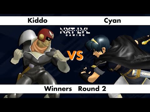 NXT LVL Gaming 16 - Winners Round 2 - Kiddo (Falcon) vs Cyan (Marth) - SSBM Smash Melee