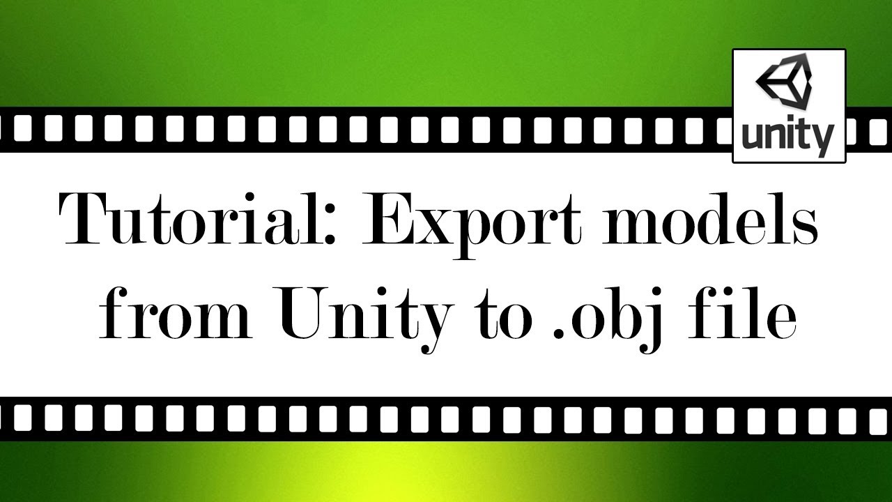 Export model from Unity