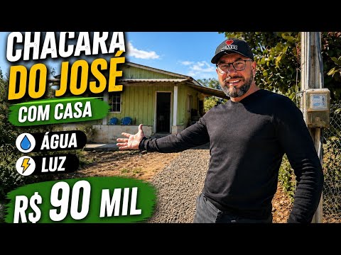 CHÁCARA DO JOSÉ COM CASA ÁGUA E LUZ R$ 90 MIL WHATSAPP 41 996615013