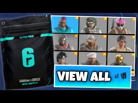 New "View All" Contents Of Legendary Alpha Packs In Demon Veil! - Rainbow Six Siege