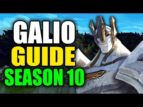 SEASON 10 GALIO GAMEPLAY GUIDE - (Best Galio Build, Runes, Playstyle) - League of Legends