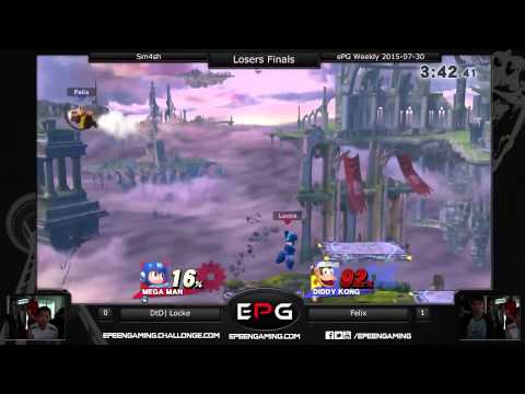 ePG Weekly - DtD| Locke (Megaman) Vs. Felix (Diddy) SSB4 (Losers Finals) - Sm4sh p1