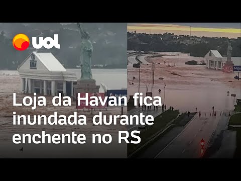 Inundação no Rio Grande do Sul atinge loja da Havan em Lajeado; vídeo mostra local embaixo d'água