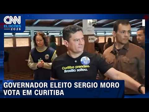 Governador eleito do Paraná, Sergio Moro vota em Curitiba | CNN ELEIÇÕES