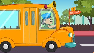 Download lagu The Wheels on the Bus Song - Nursery Rhymes & Kids Songs | Minibus mp3