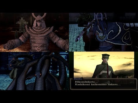 Shin Megami Tensei Devil Summoner 1 Raidou Kuzunoha vs Soulles Army Boss Oumitsunu,Susano&OrochiHARD