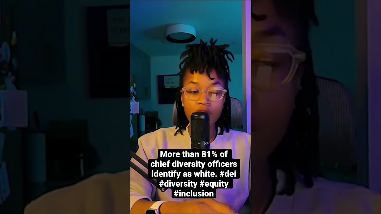 More than 81% of chief diversity officers identify as white. #dei #diversity #equity #inclusion
