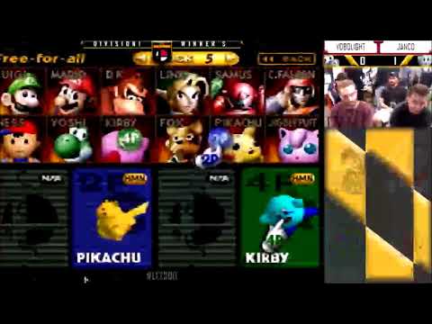 LGB - Yobolight (Yoshi) Vs. Janco (Kirby) SSB64 - Division 1