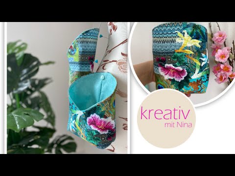 Storage Utensilo nähen 🧵 | umweltfreundlich ♻️| kostenlose Nähanleitung Hängeutensilo | elegant 💕