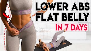 LOWER ABS Workout (lose lower belly fat) | 10 min Home Workout