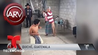 Azotan a joven que golpeó a su abuela en Guatemala
