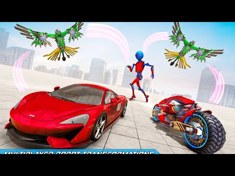 Stickman Robot Car Game – Falcon Robot Bike Game Frentech Entertainment Gameplay