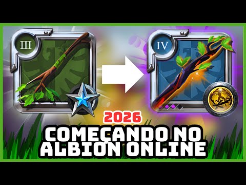 COMEÇANDO DO ZERO EM 2026 – EVOLUINDO RÁPIDO NO ALBION ONLINE! (Nature PVP) - 0 TO HERO ! LIXO LUXO