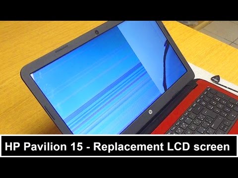 Hp pavilion 15 - lcd screen replacement dissasembly