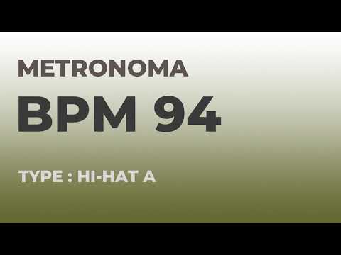 메트로놈 | BPM 94 | Metronome | Type : Hi-Hat A