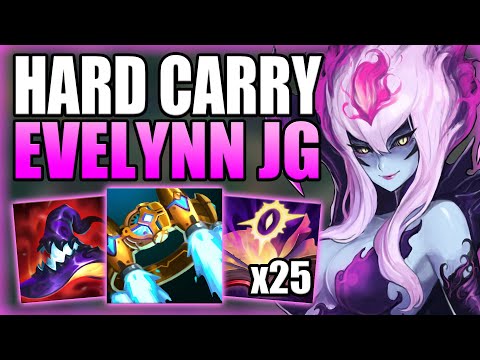 HOW TO PLAY EVELYNN JUNGLE & HARD CARRY YOUR SOLO Q GAMES! - Gameplay Guide League of Legends