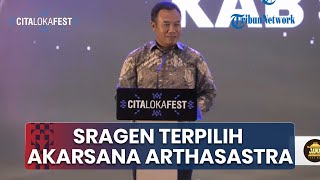Kabupaten Sragen Terpilih sebagai Akarsana Arthasastra Kategori Pembangunan Ekonomi Berdampak